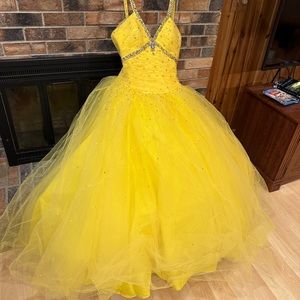 Yellow Ball gown Prom